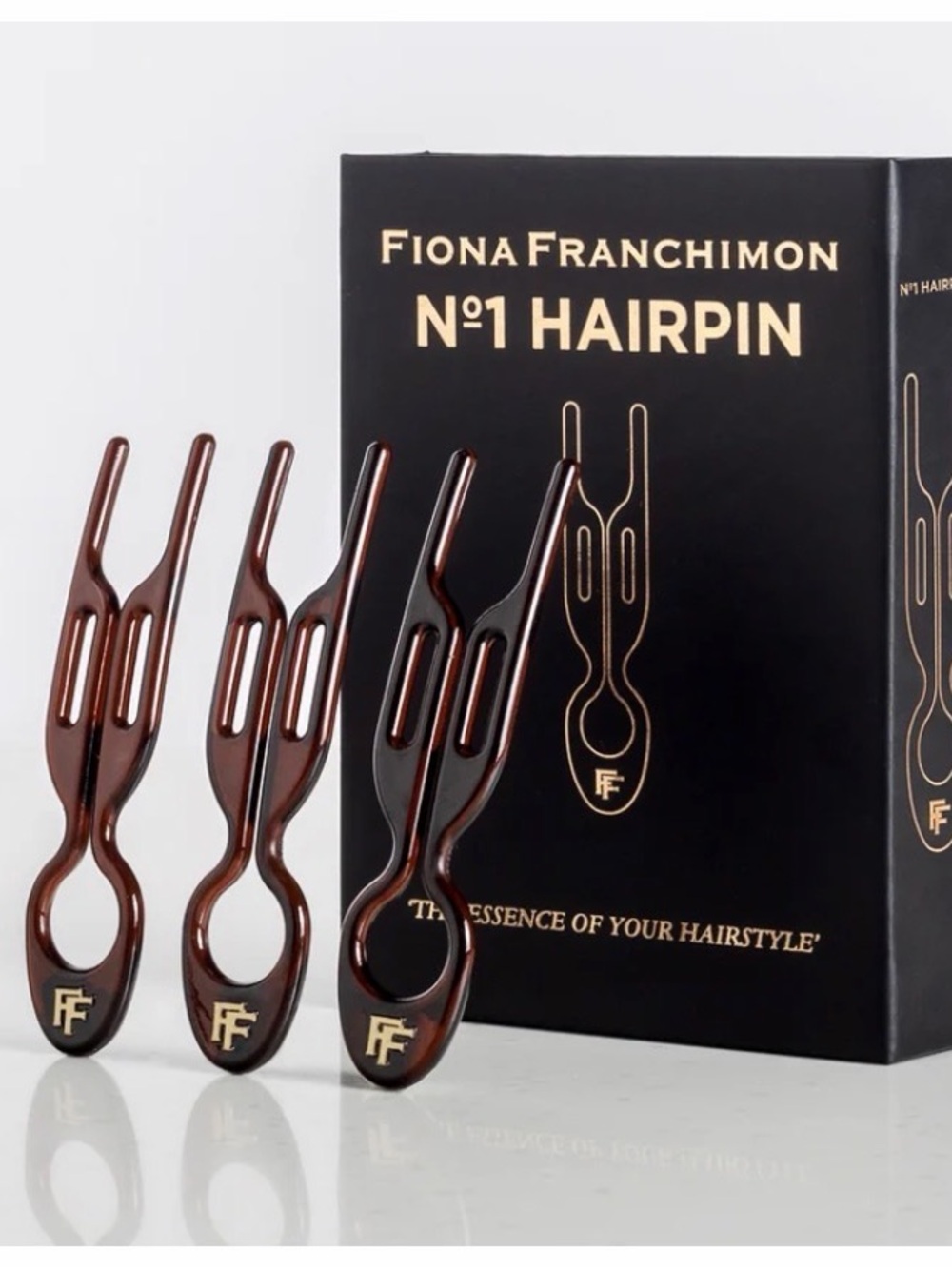 Fiona Franchimon No1 Hairpin Sets (2 Sets) in Tortoiseshell Brown